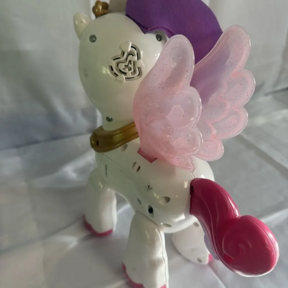 VTech Starshine the Bright Lights Unicorn. Tested and Works. Missing Some Charms